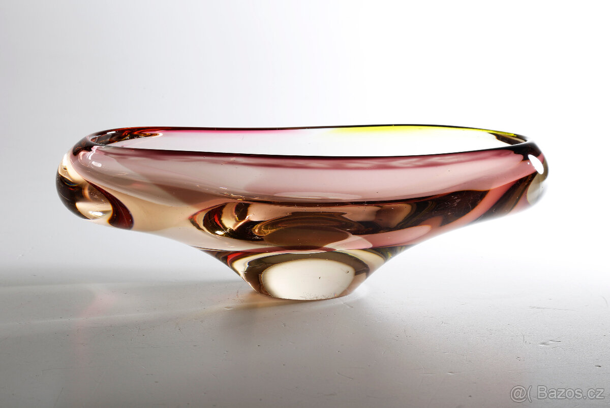 Mísa hutní sklo Josef Hospodka - 2