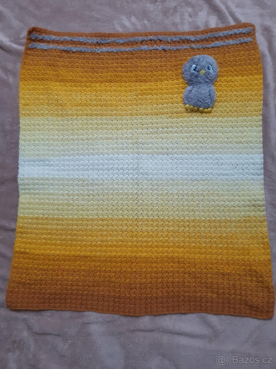 Zimní deka se sovičkou + plyšák - 2