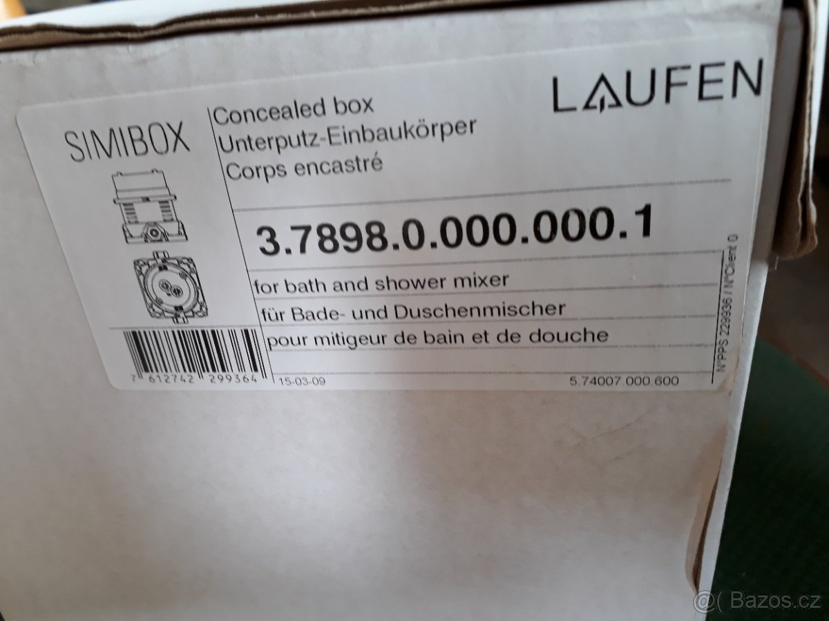 podomítkové těleso k baterii - LAUFEN simibox - 2