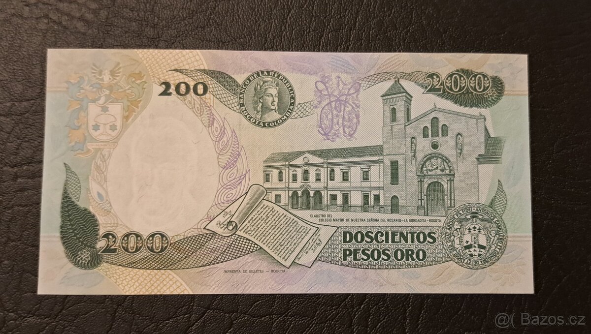 200 Pesos, Kolumbie, UNC - 2
