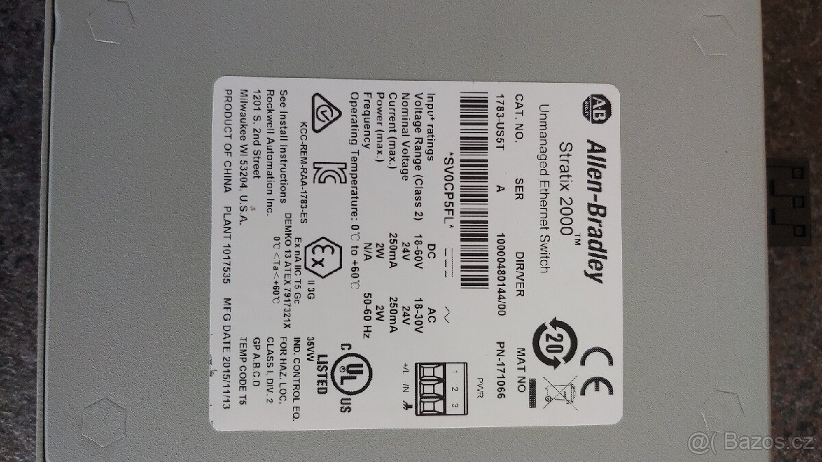 Allen-Bradley Stratix 2000 1783-US5T Switch - 2