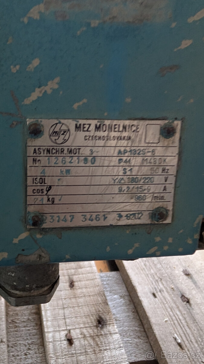 Elektromotor s převodovkou 4 kW, 60 ot./min. - 2