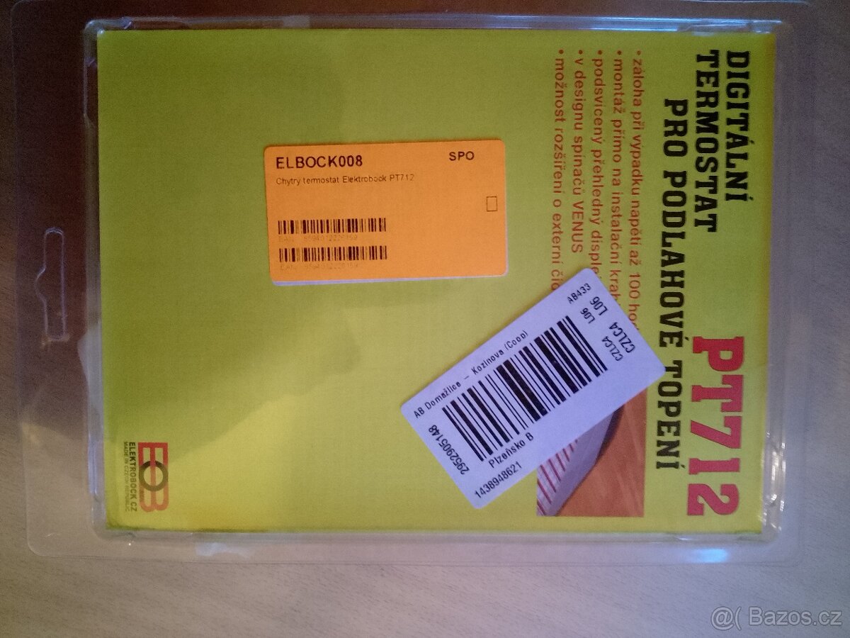 ELEKTROBOCK Termostat digitální PT712 - 2