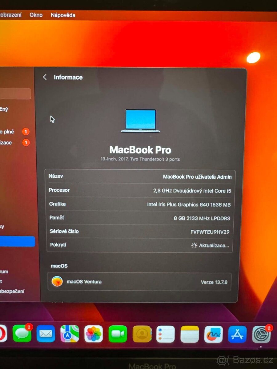 Apple MacBook Pro 2017 128GB Intel i5 8GB RAM - 2