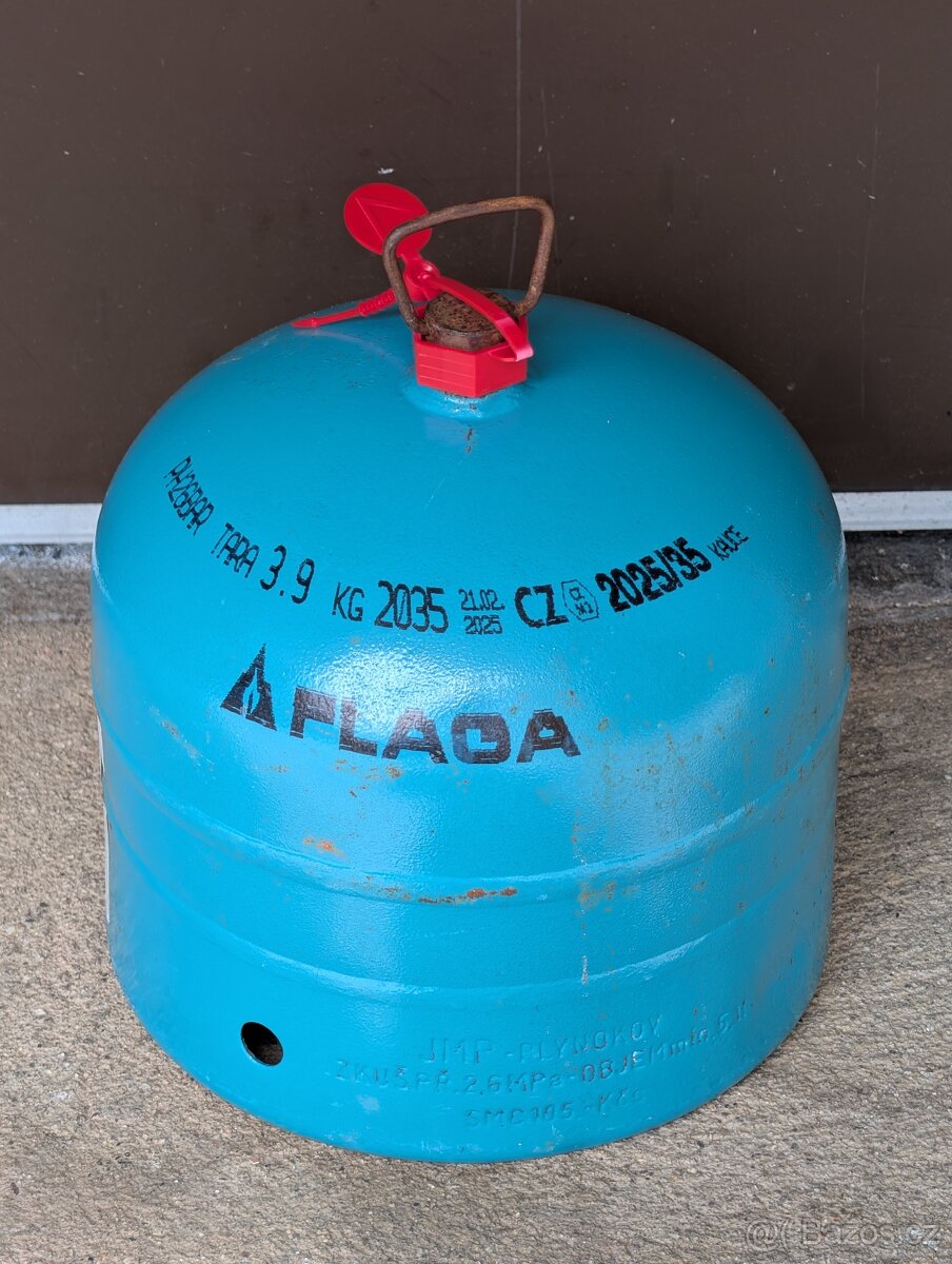 Plná propan-butanová PB láhev 2 kg - 2