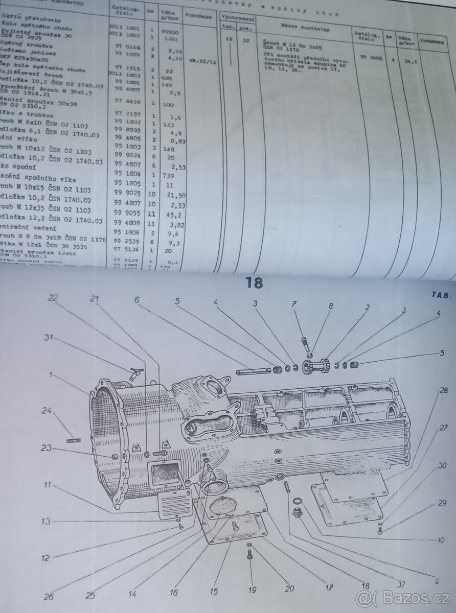 Katalog náhradních dílů Zetor 3011 - 2