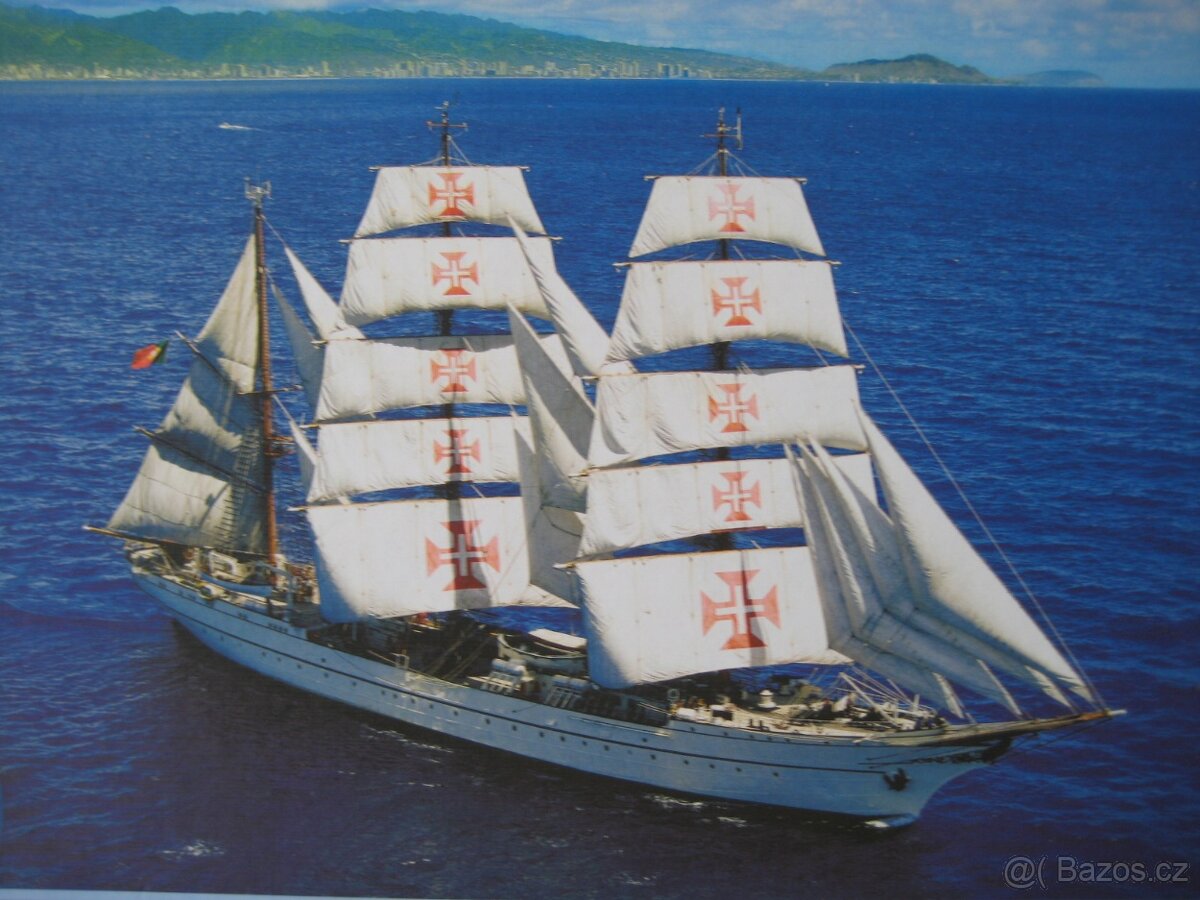 Puzzle, Plachetnice Sagres, 1000 dílků, 68x48 cm - 2