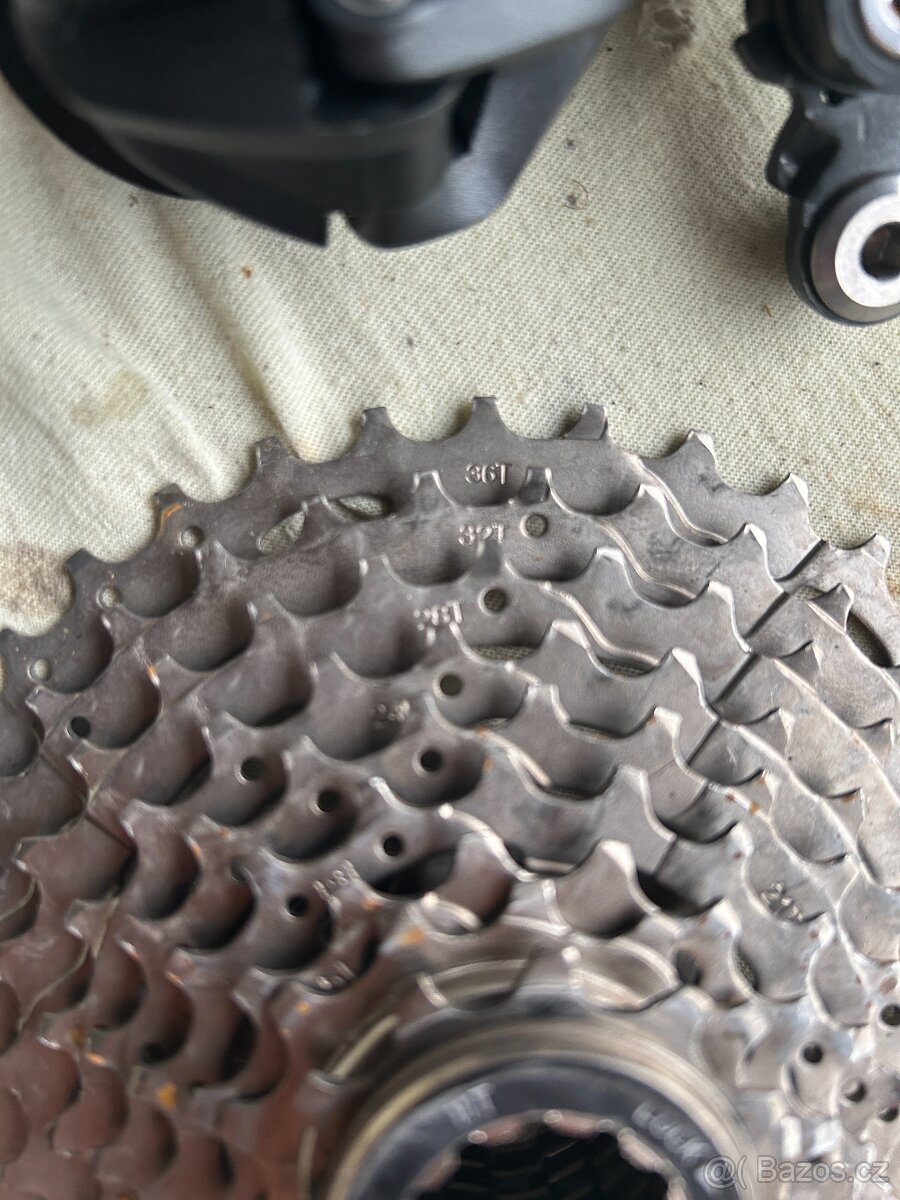 Přehazovačka Altus, 9-kolečko (11-36z), převodník 38z - 2