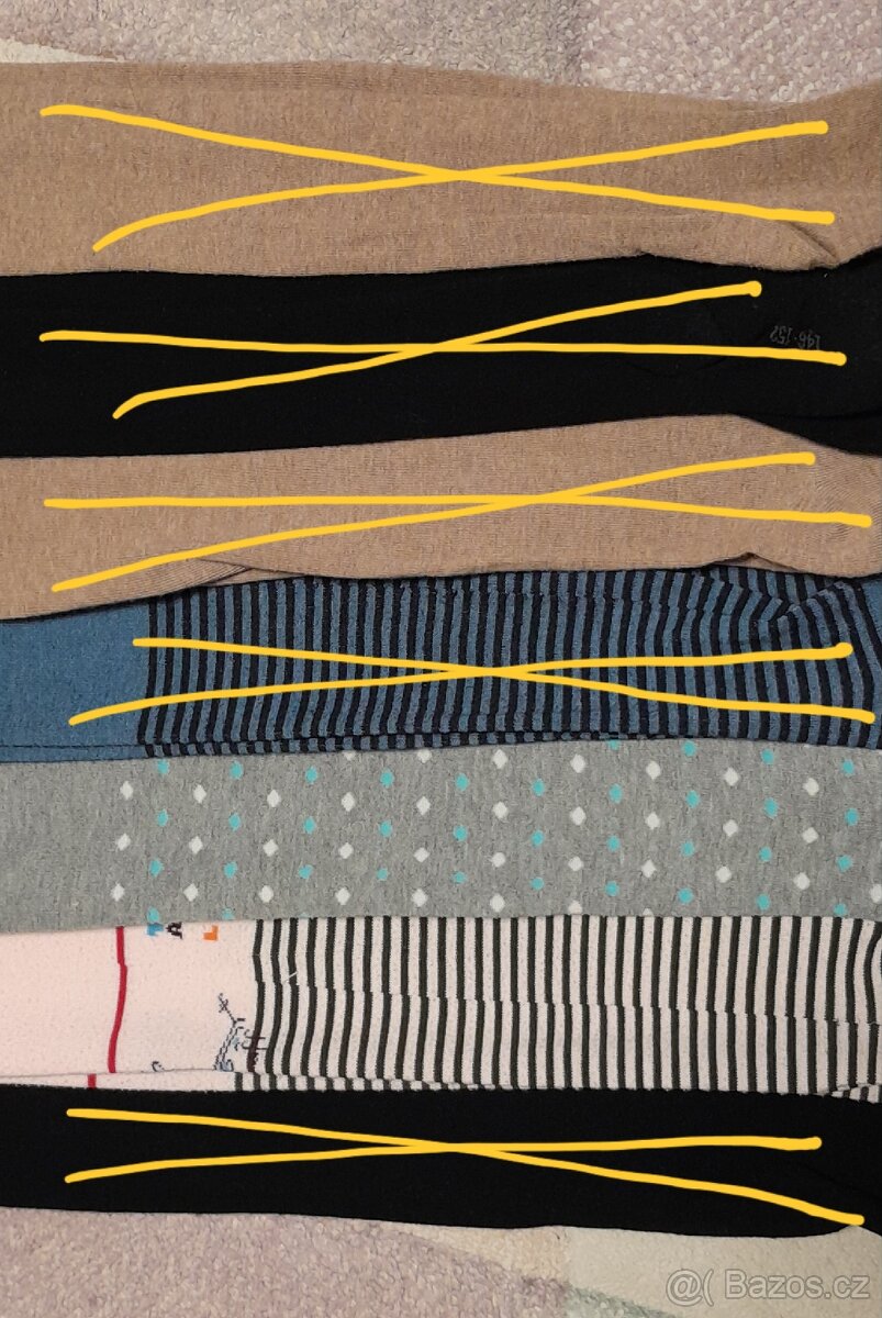 Nové dívčí punčochy vel. 140/146 - 2