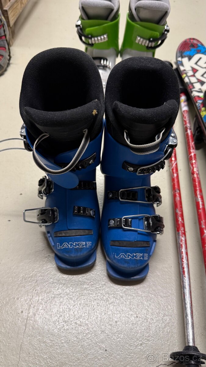 Dětské lyže 100cm a 88cm, dětské lyžáky, lyžařská helma - 2