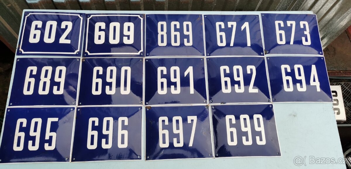 Smaltované číslo - 2