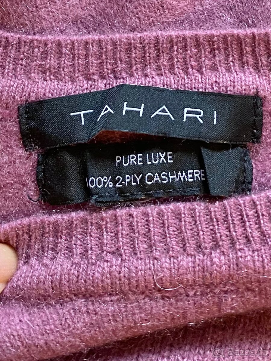 100% kašmír.Kašmírový svetr zn.Tahari - 2