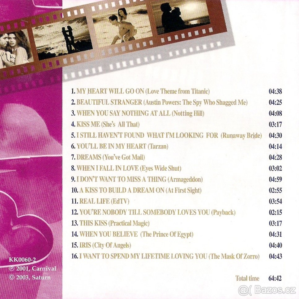 CD Zamilované filmové písně - 2