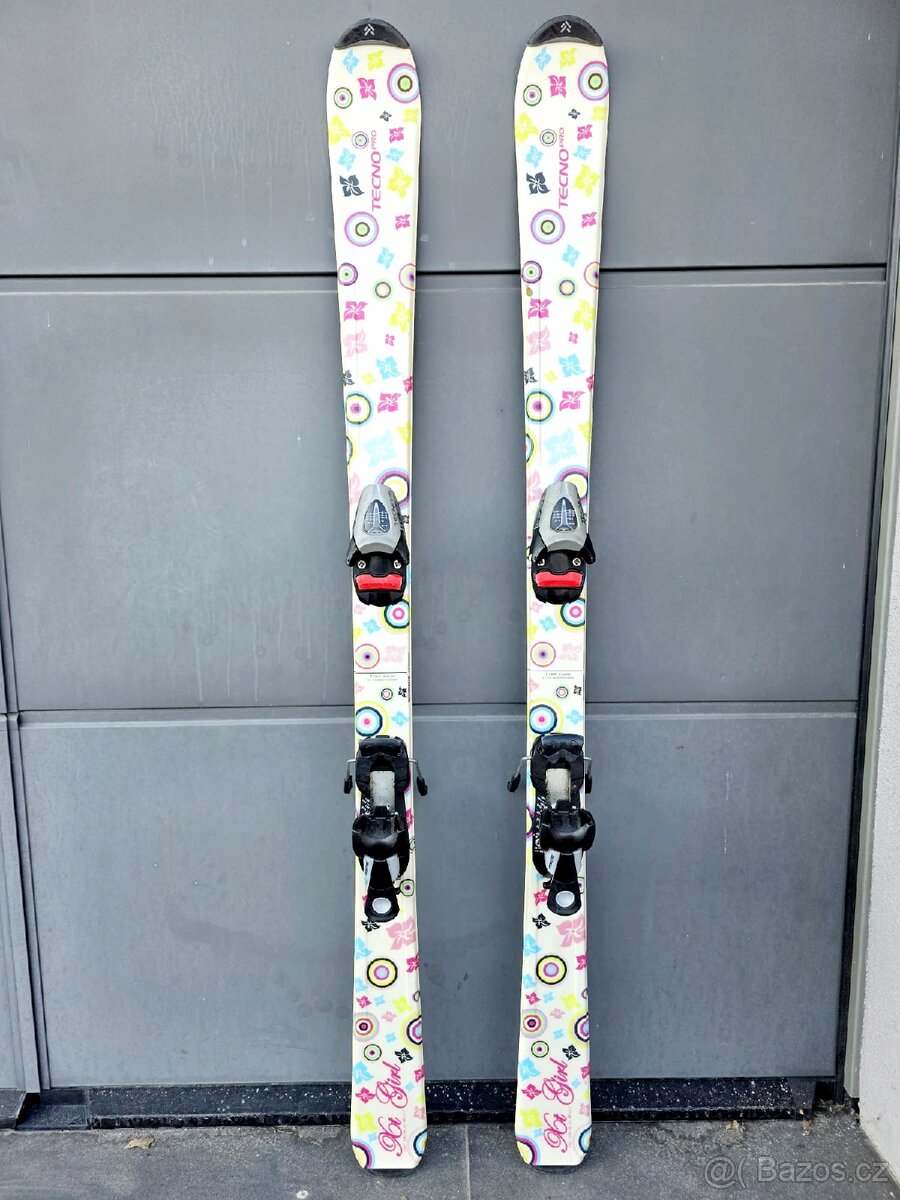 Dívčí lyže TECNO PRO, 130 cm + lyžáky ATOMIC - 2