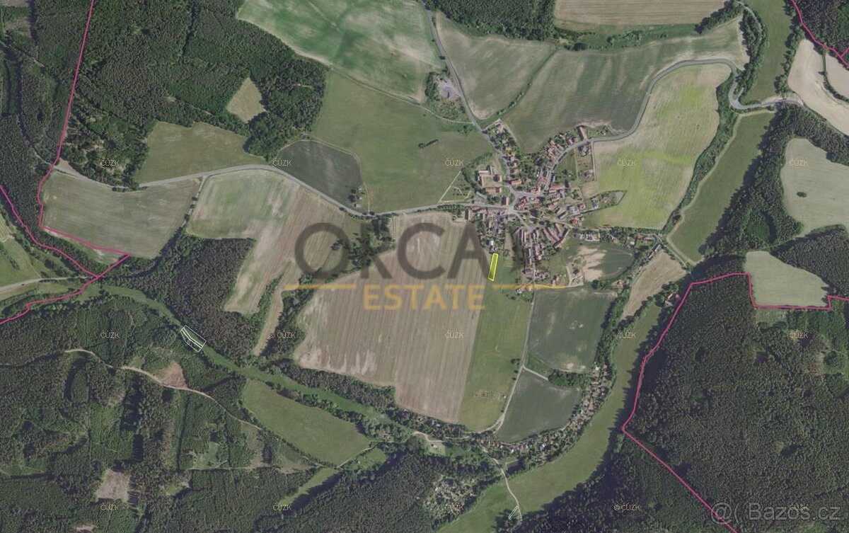 Zajímavý pozemek v k.ú. Drahoňův Újezd - 2