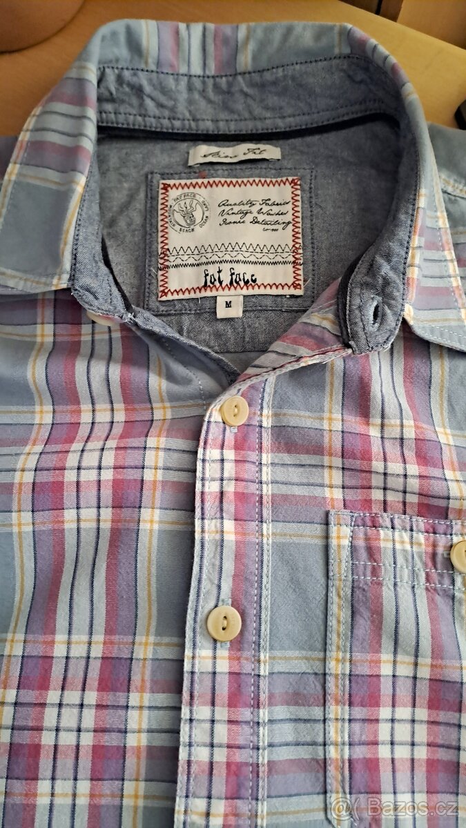 Pánská slim kostkovaná košile Fat Face/M/2x56cm - 2