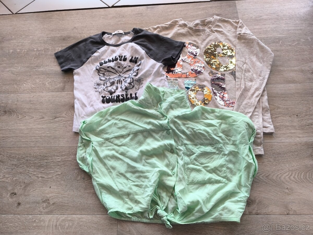 Balík dívčího oblečení vel.145-152 - 2