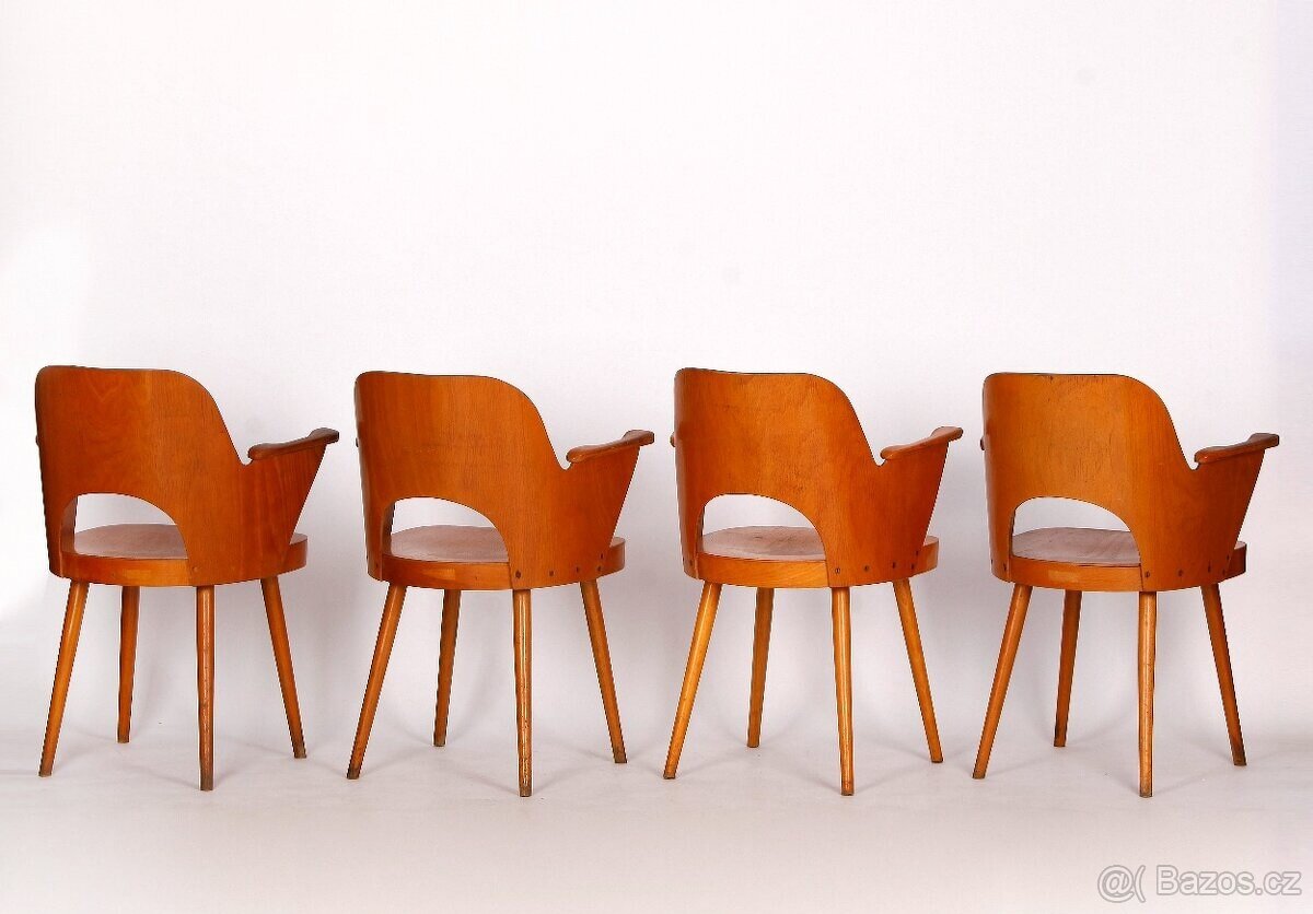 4 zidle TON Oswald Haerdtl - 2