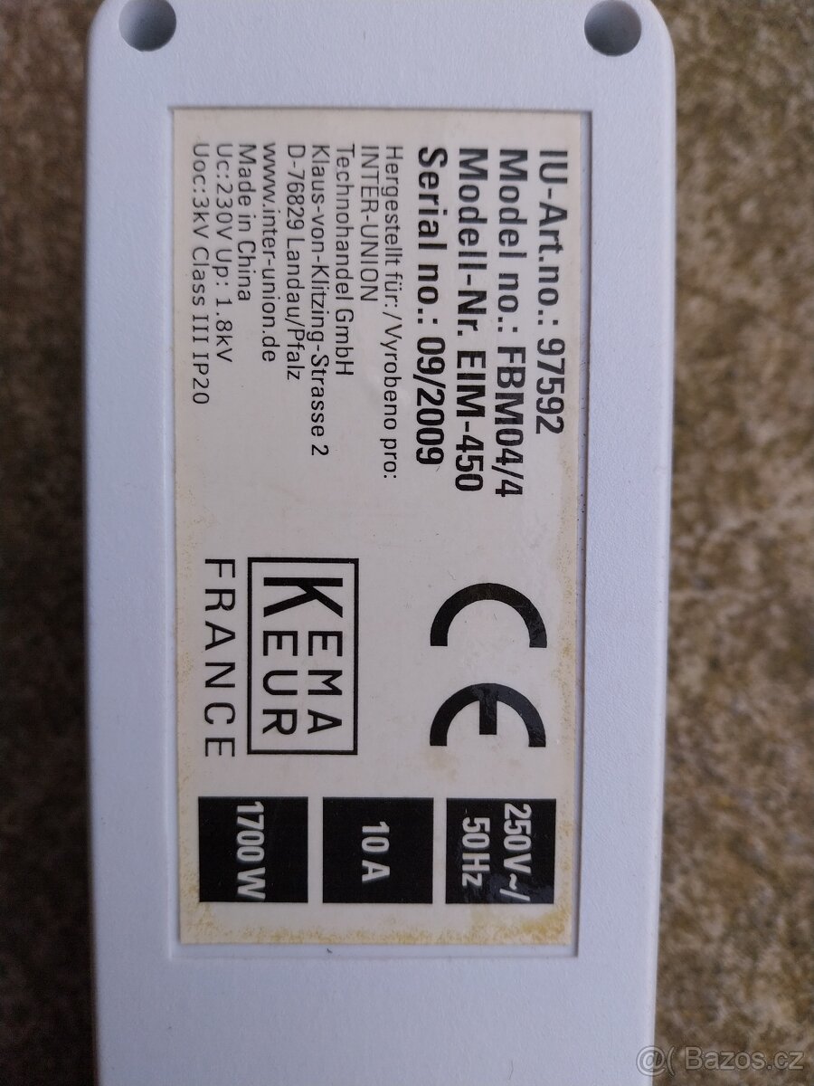 Prodlužovací kabel s přepěťovou ochranou - 2