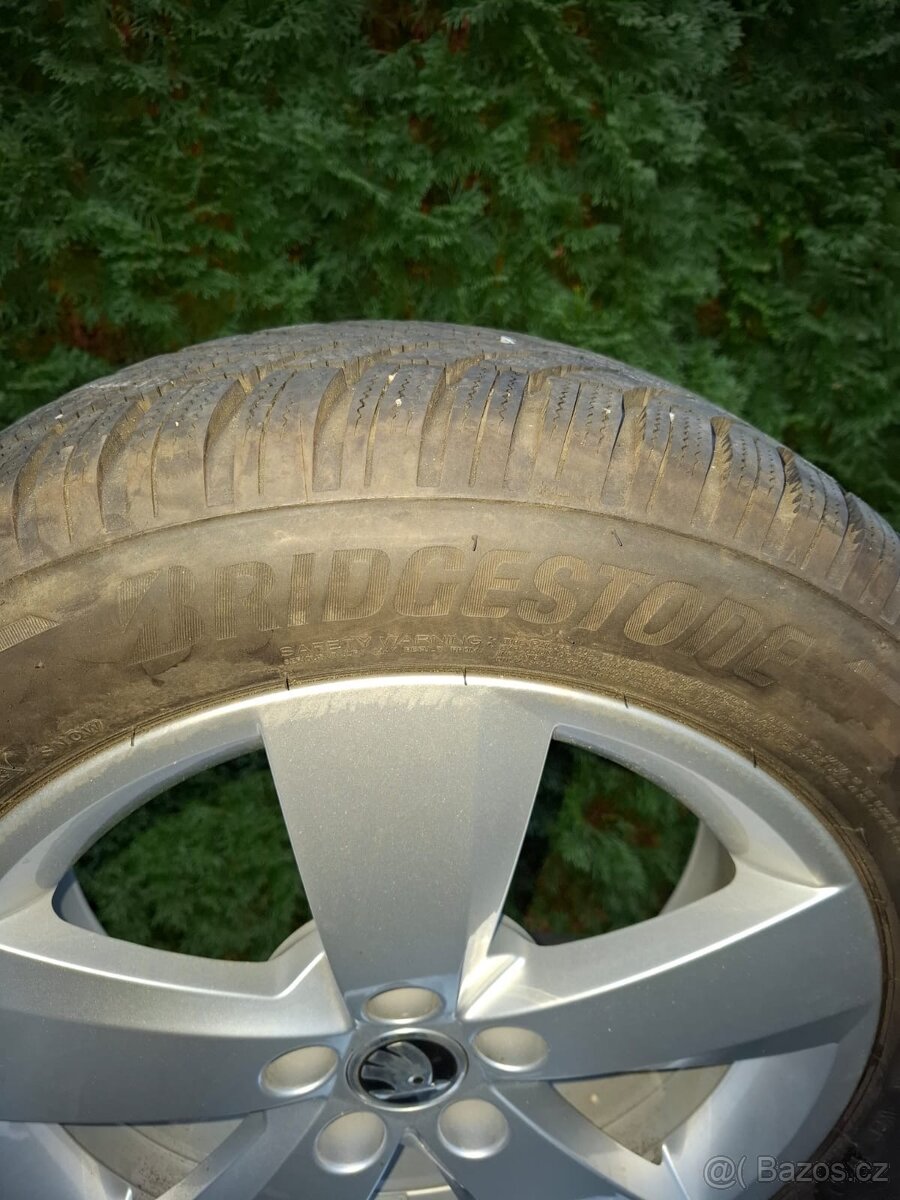 Prodám Al.kola Škoda Scala zimní 195/60 R16 BRIDGESTONE - 2