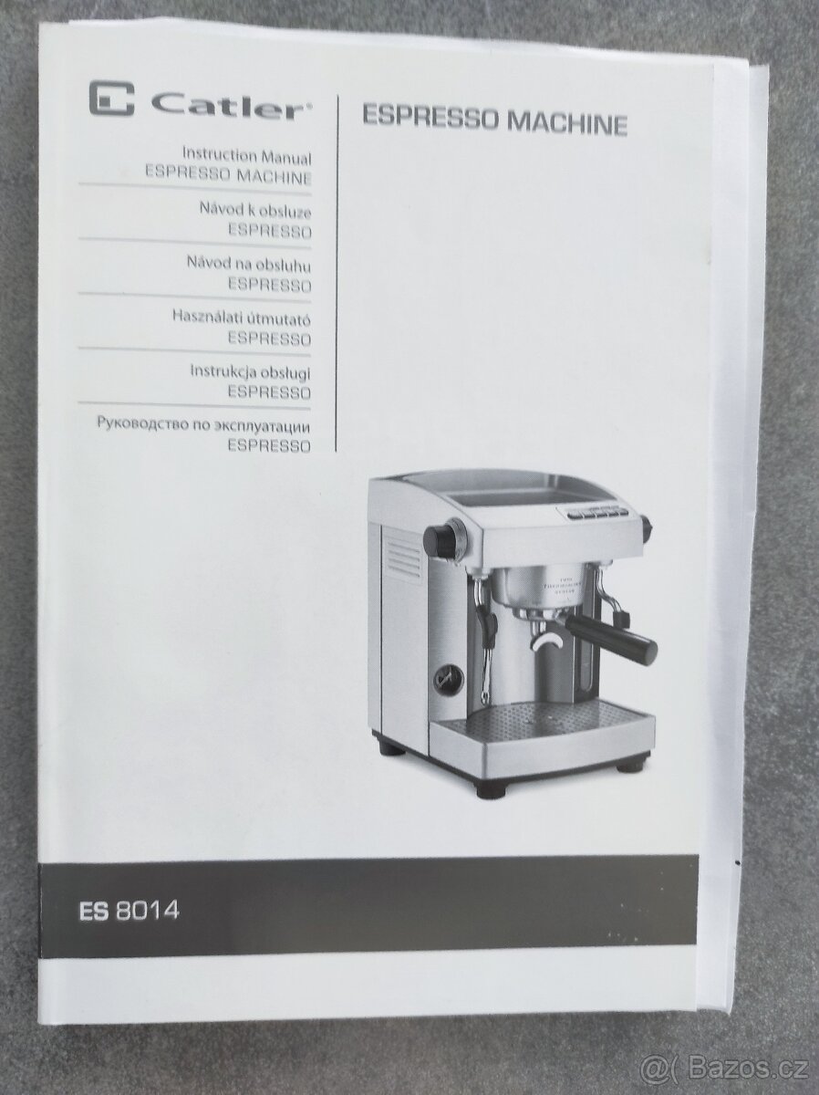 Prodám pákový kávovar Catler ES 8014 - 2