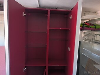 Ikea skříň knihovna ,botník poličky se zrcadlem - 2