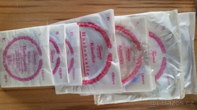 Harfové struny zn. FISOMA Germany - 2