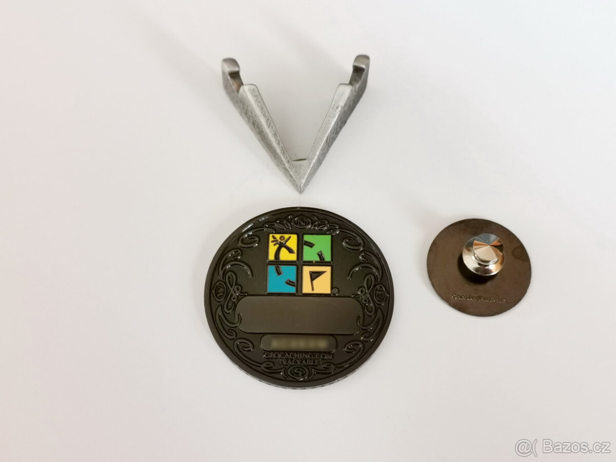 Geocaching Geocoin Achievement set - 10 ukrytých - 2