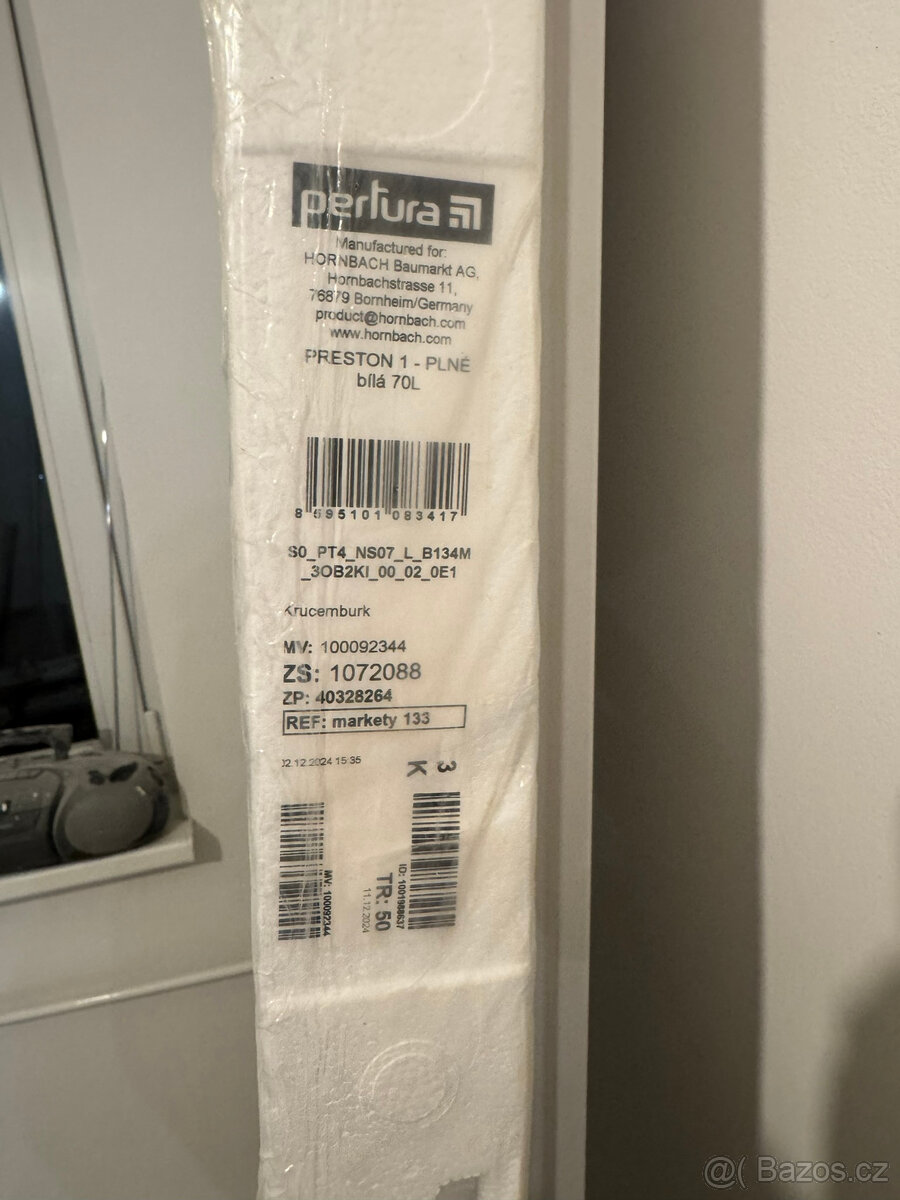 Interiérové dveře PRESTON 1 bílé - 70L - 2