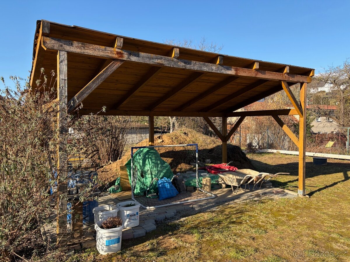 Dřevěná pergola 6x3 m - 2