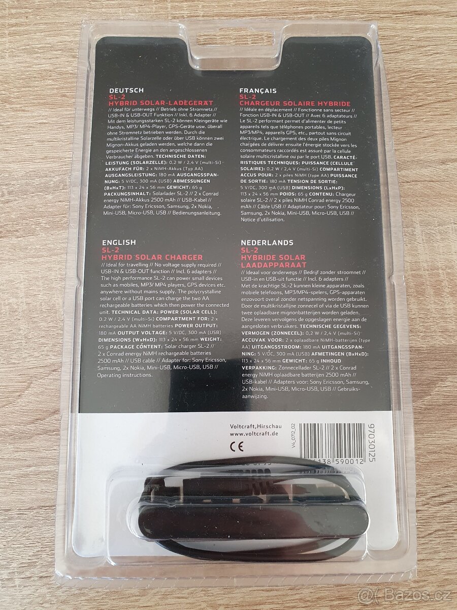 Solární nabíječka baterií Voltcraft SL-2 - 2