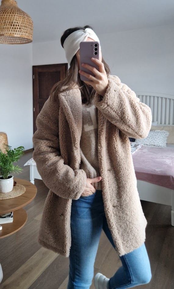 kašmírová čelenka - smetanová - 2