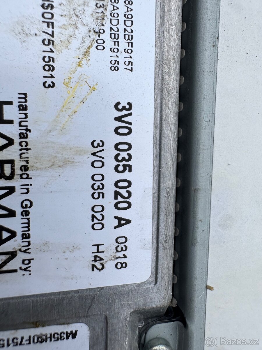 Rádio+jednotka MIB2 3v0919606+3V0035020A - 2