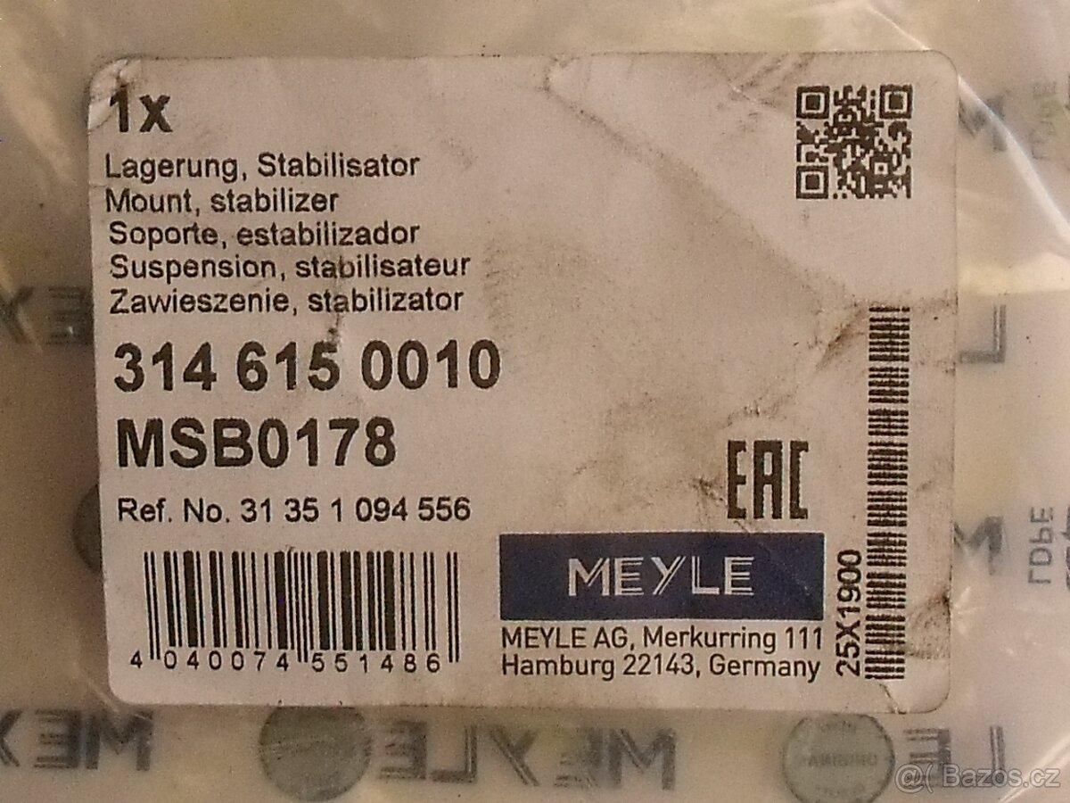 Gumy stabilizátoru E46 - 2