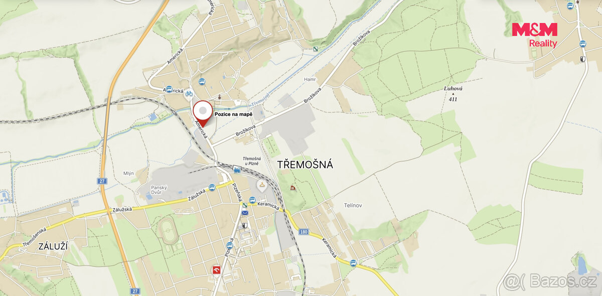 Prodej louky, 2118 m², Třemošná - 2