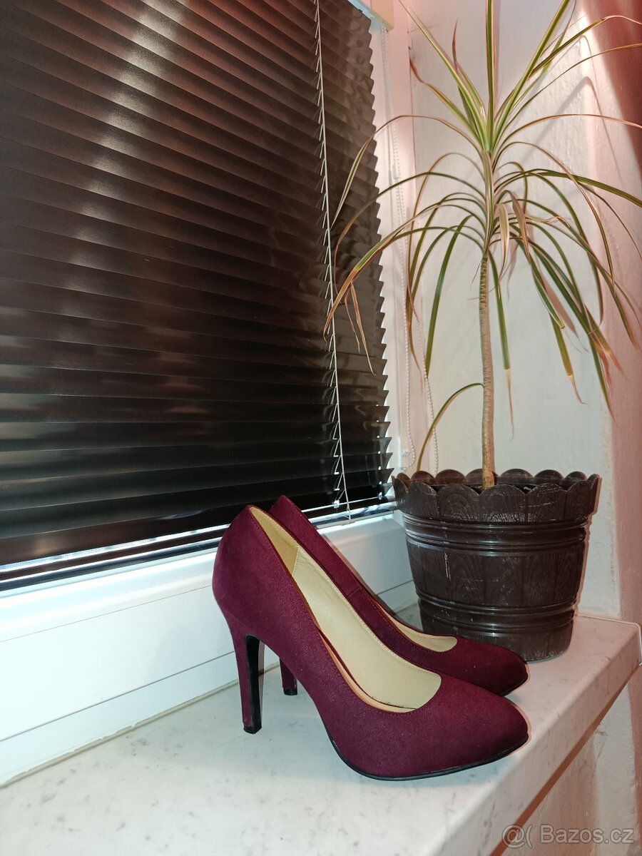 Graceland vínově červené lodičky 38 👠 - 2