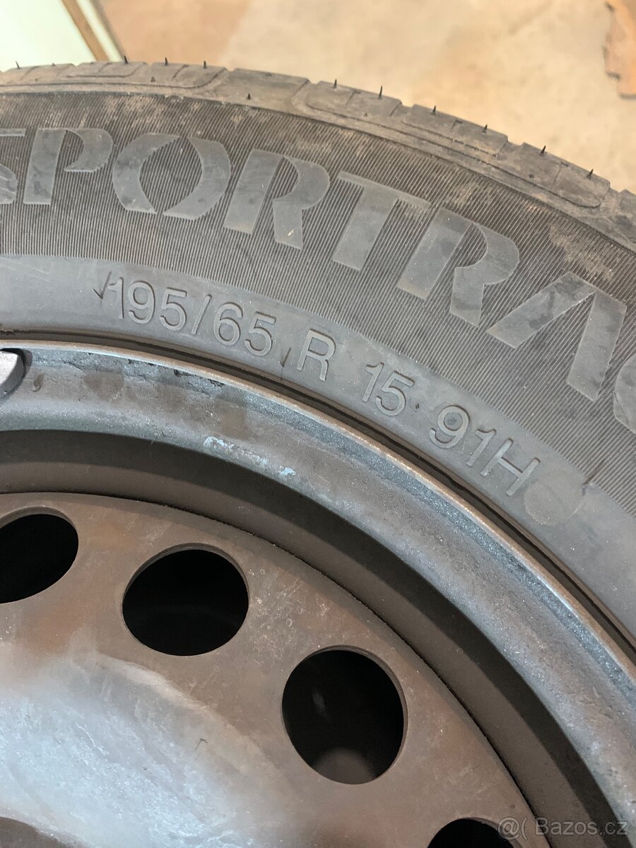 195/65 R15 5x112 ET47 vzorek 4mm letní - 2