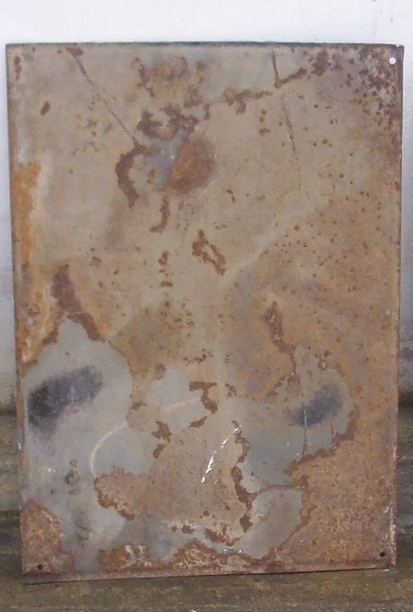 Stará smaltovaná cedule 70cm x 50cm - 2