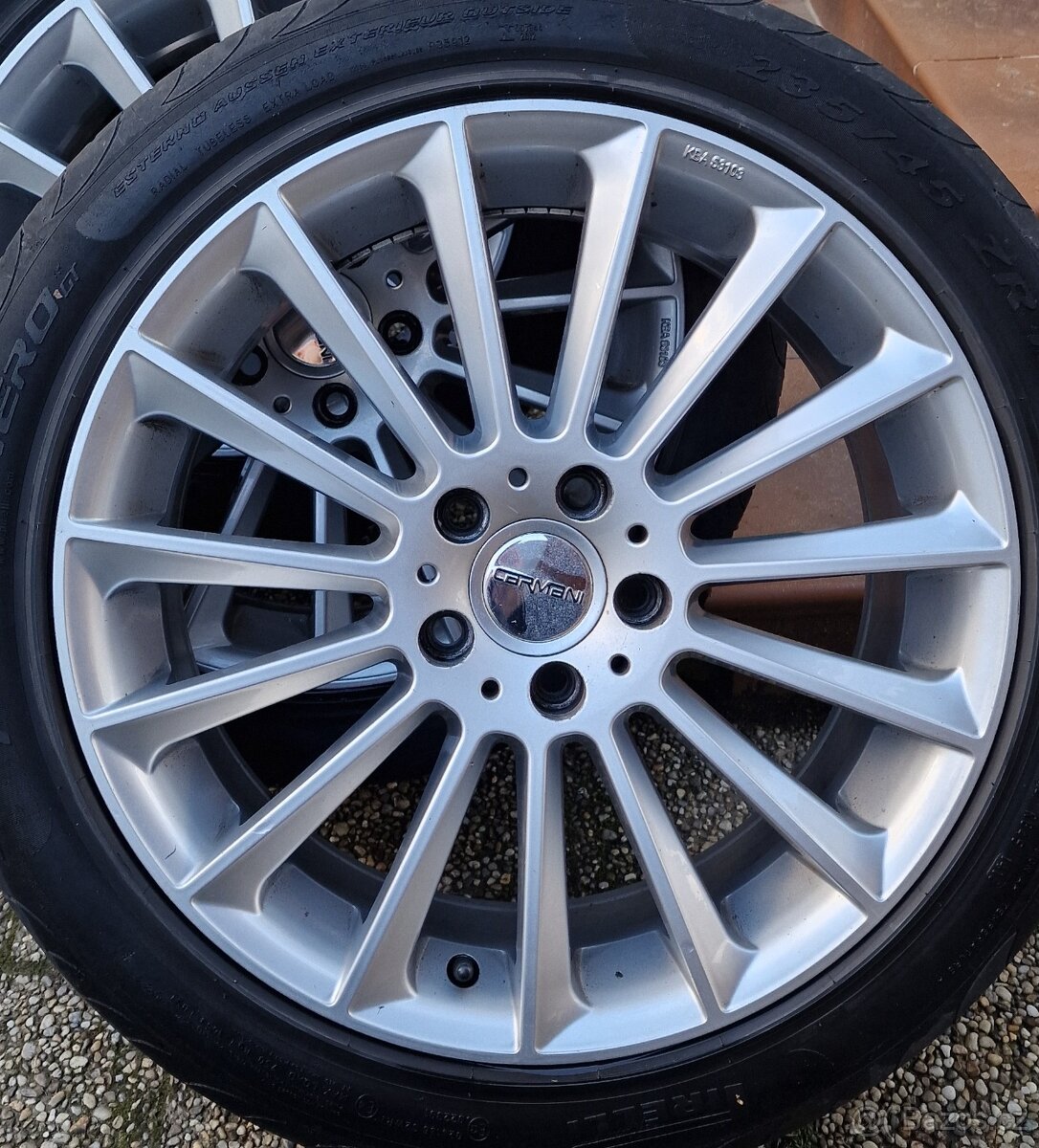 4x ALU disky 18" s pneu, použité (8Jx18EH2) - 2