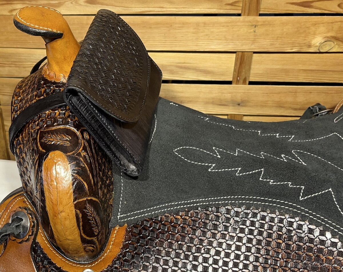 Kožené pouzdro na mobil k westernovému sedlu - 2