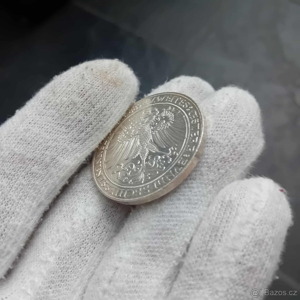 Vzácný stříbrný 2 zlatník 1885 Střelby Innsbruck - 2