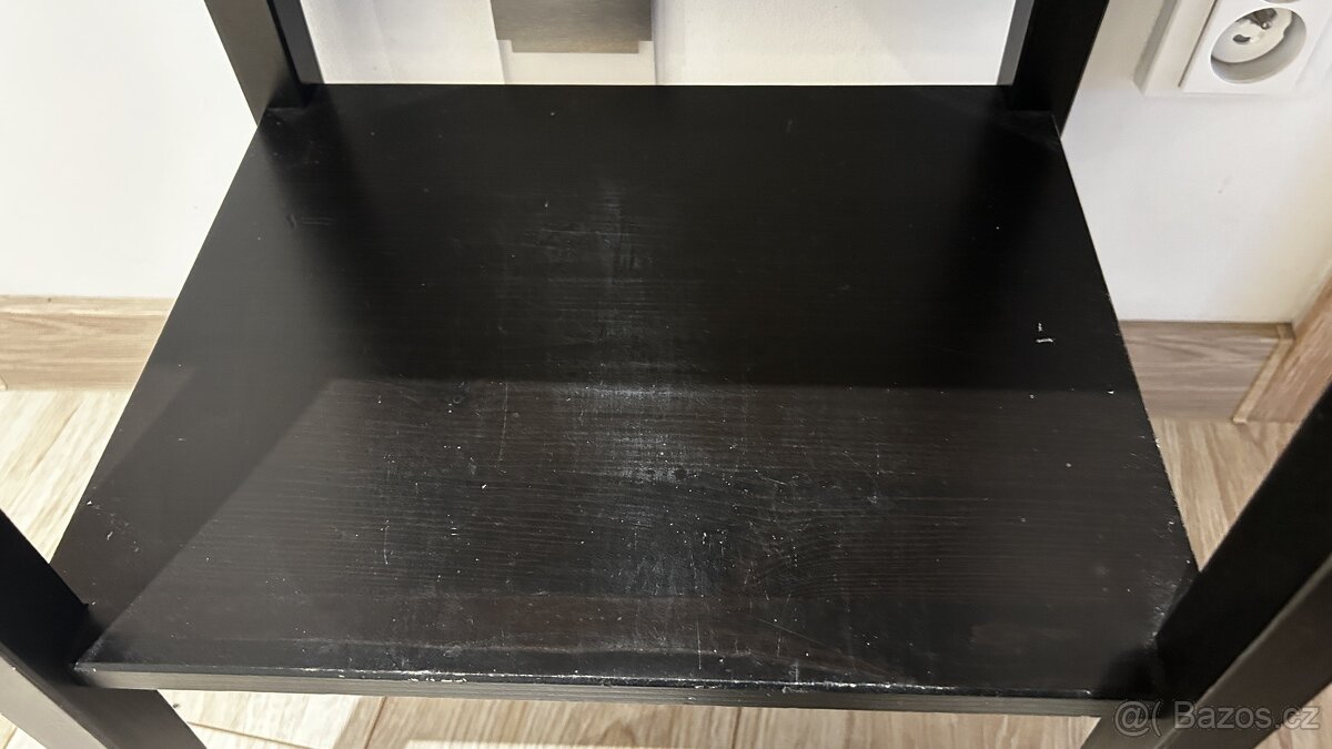 hemnes ikea noční stolek černý - 2