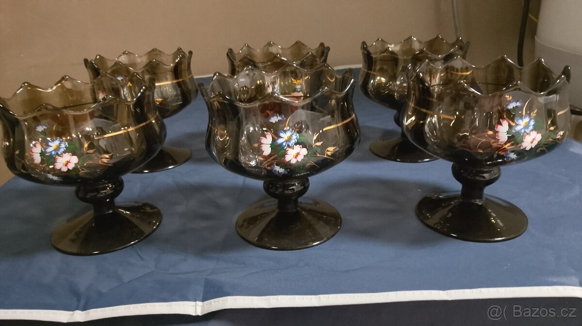 Sada krásných malovaných sklenic - 2