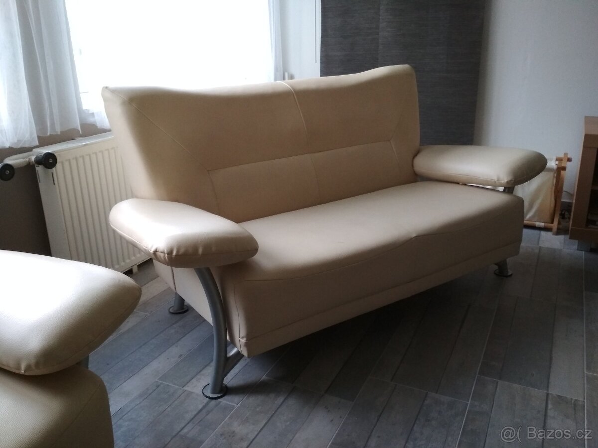 Luxusní kožená sedací souprava 3+2+1 - 2