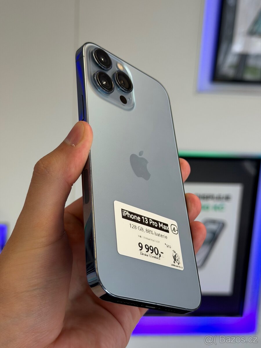 iPhone 13 Pro Max - 128GB - MODRÁ - 12M ZÁRUKA - 2