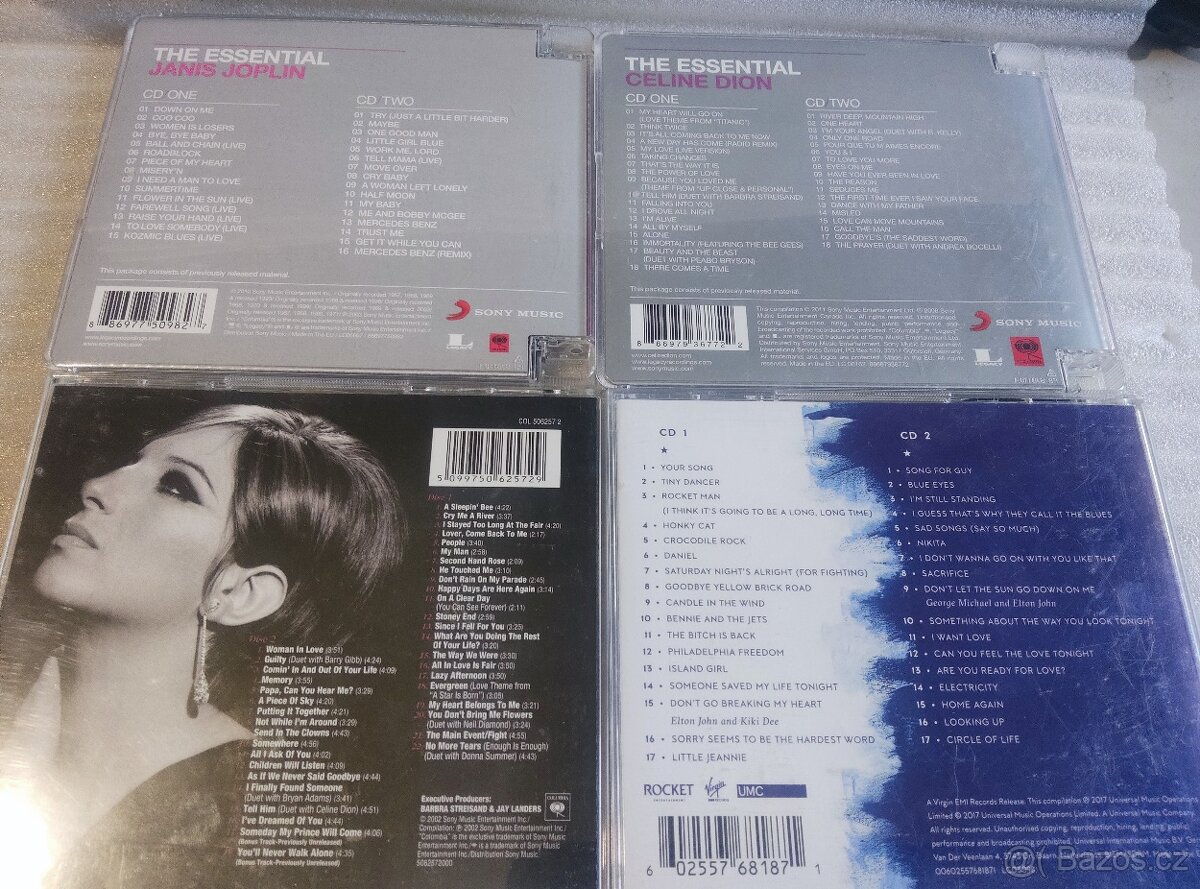 Cd - 2 cd - J.Joplin,C.Dion,B.Streisand, E.John - 2