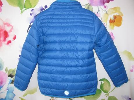 Přechodná prošívaná modrá bunda TCHIBO vel.140 - 2