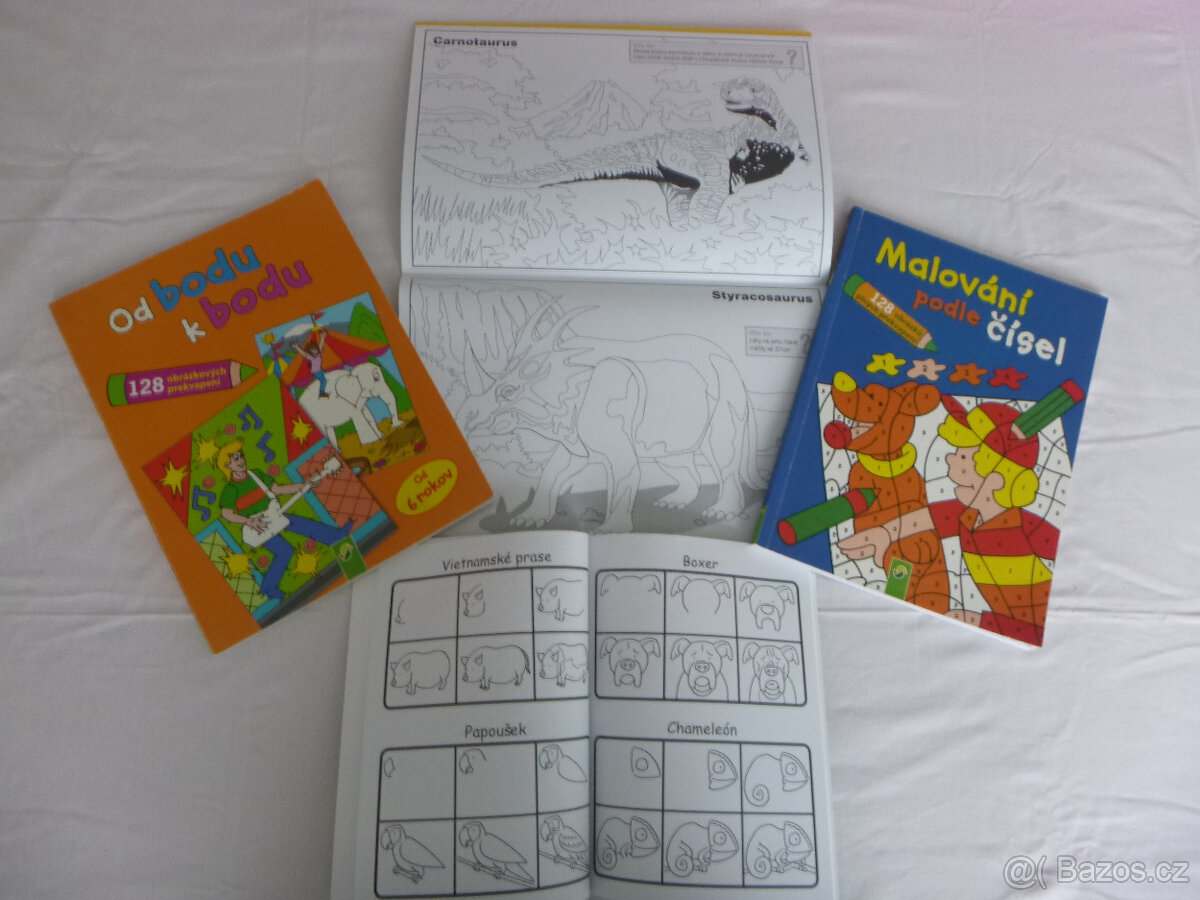 Vymalovánky, omalovánky, spojovačky pro děti - 2