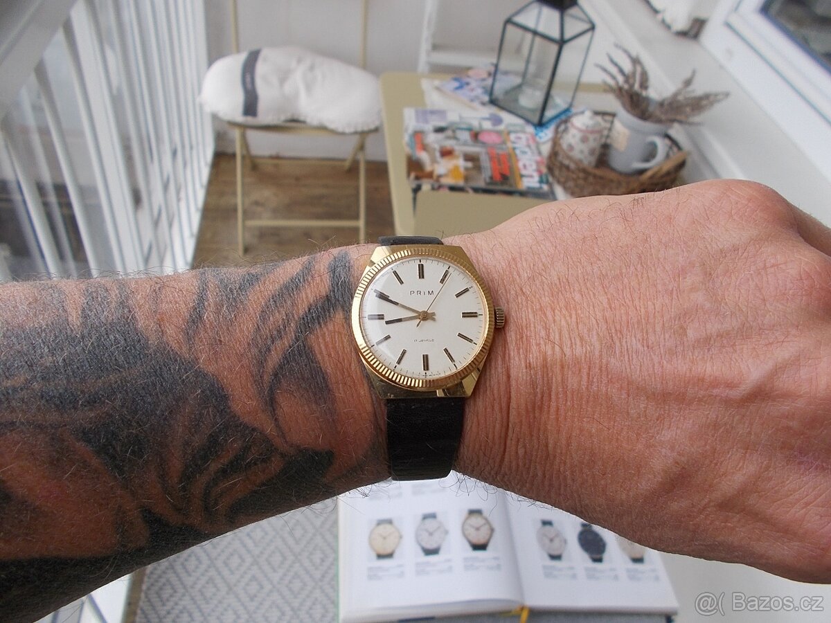 nadherne zlacene hodinky prim ala rolex rok 1984 origo stav - 2