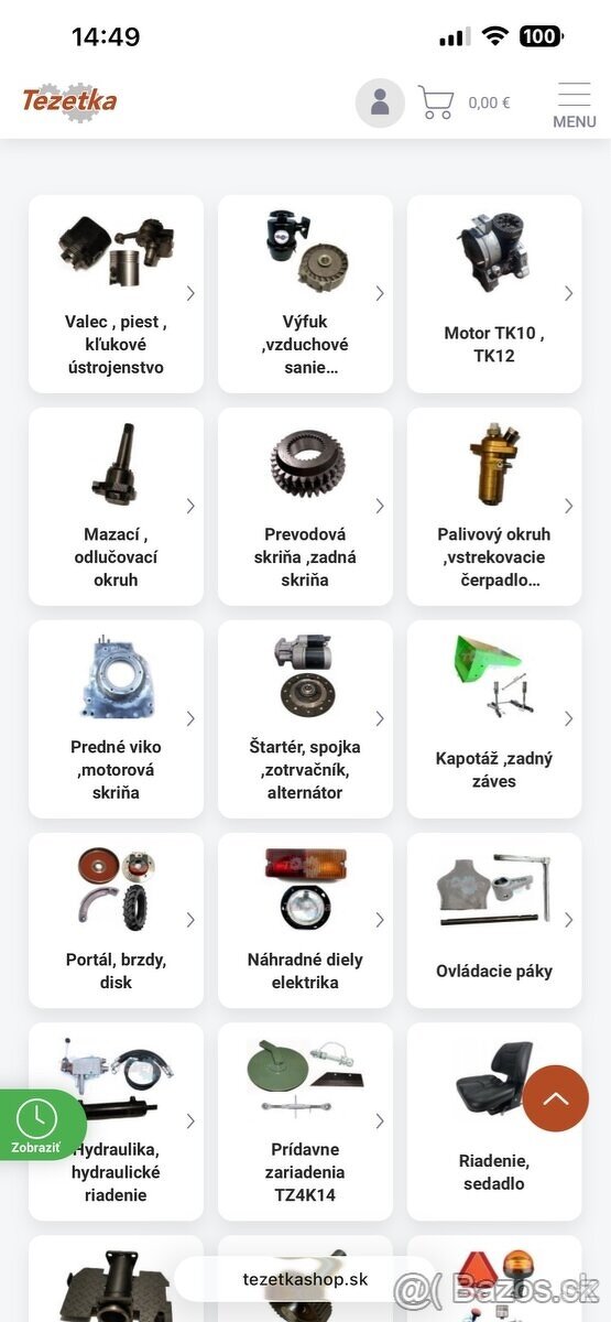 Predam nahradne diely na tz4K14 , mt8, tk12, malotraktor Tz4 - 2